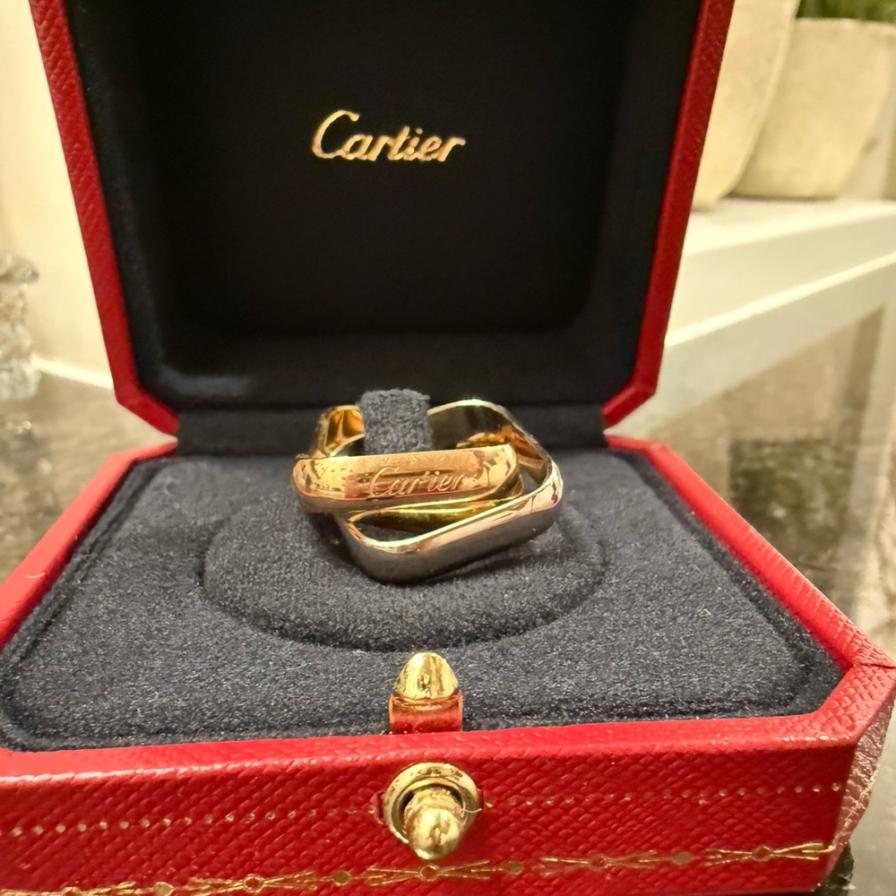 Cartier Trinity Ring Cushion-Shaped, large model.